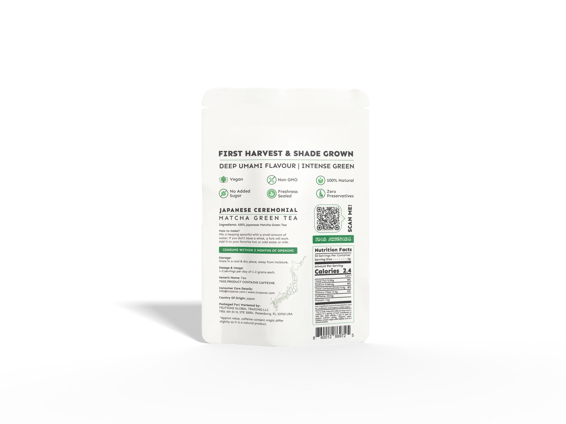 Trusavor Ceremonial Matcha Tea